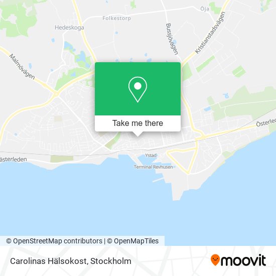 Carolinas Hälsokost map