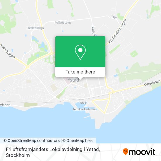 Friluftsfrämjandets Lokalavdelning i Ystad map