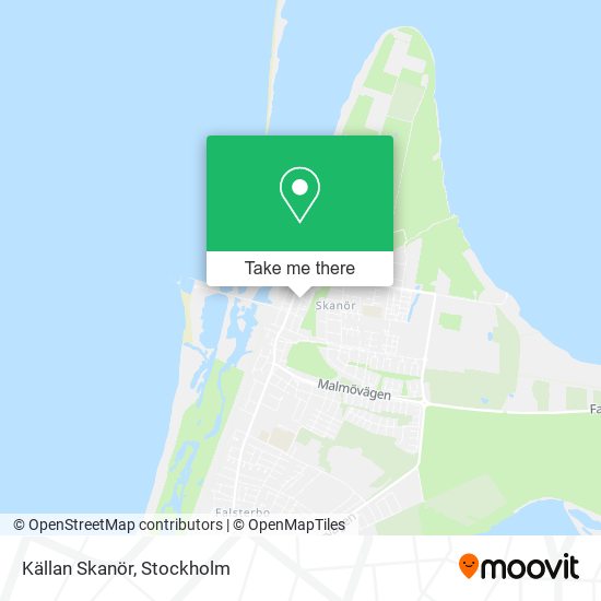 Källan Skanör map