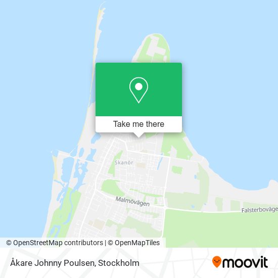 Åkare Johnny Poulsen map