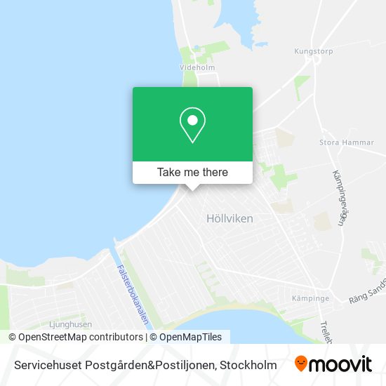 Servicehuset Postgården&Postiljonen map