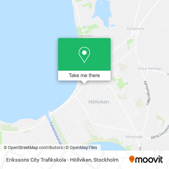 Erikssons City Trafikskola - Höllviken map