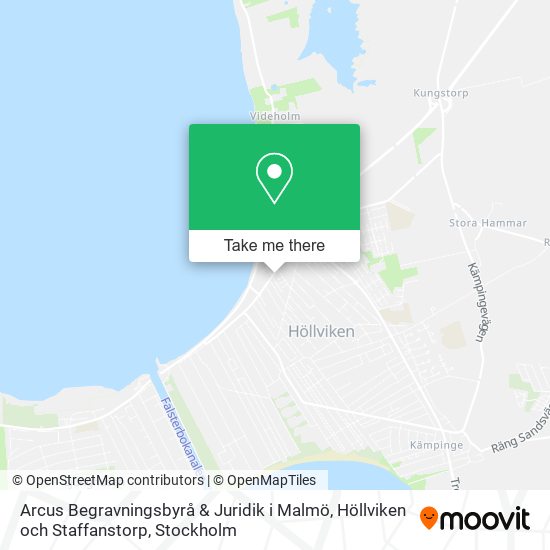 Arcus Begravningsbyrå & Juridik i Malmö, Höllviken och Staffanstorp map