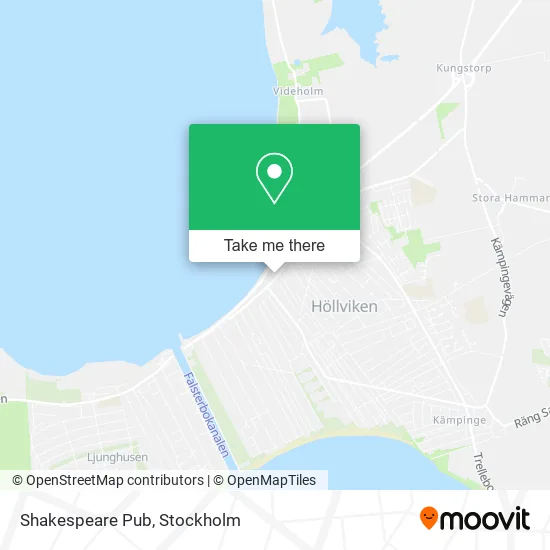 Shakespeare Pub map