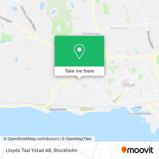 Lloyds Taxi Ystad AB map