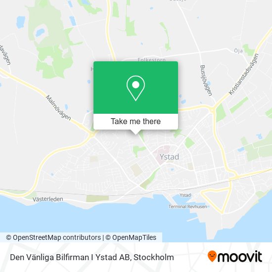 Den Vänliga Bilfirman I Ystad AB map
