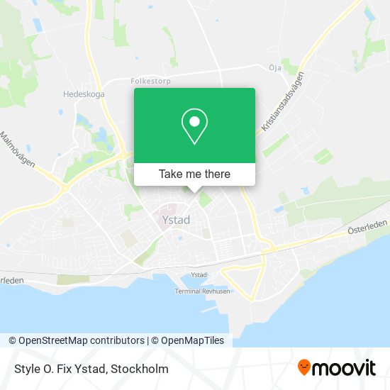 Style O. Fix Ystad map