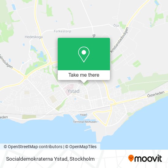 Socialdemokraterna Ystad map