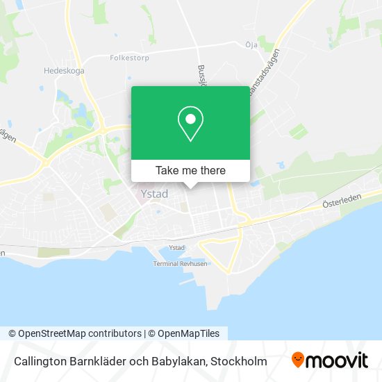 Callington Barnkläder och Babylakan map