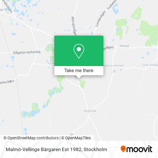 Malmö-Vellinge Bärgaren Est 1982 map