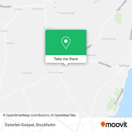 Österlen Gospel map