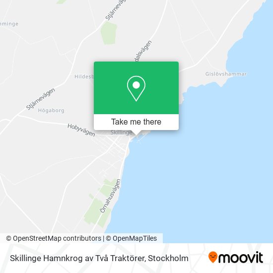 Skillinge Hamnkrog av Två Traktörer map
