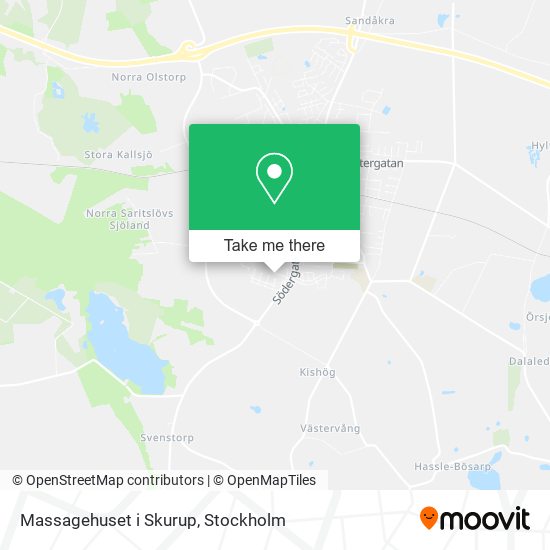 Massagehuset i Skurup map