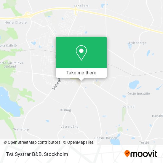 Två Systrar B&B map