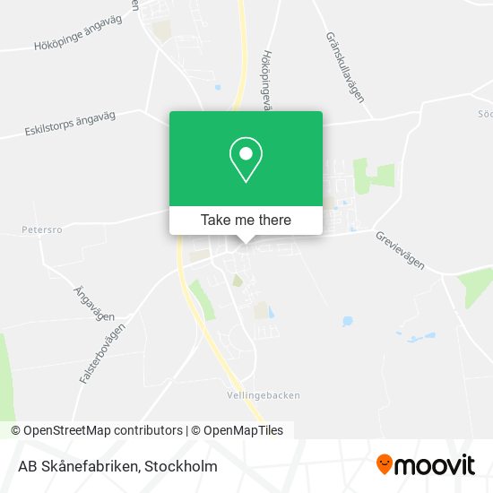 AB Skånefabriken map