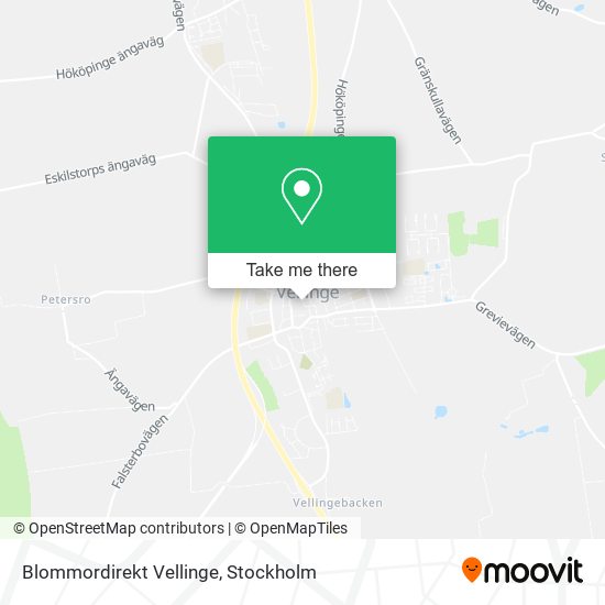 Blommordirekt Vellinge map