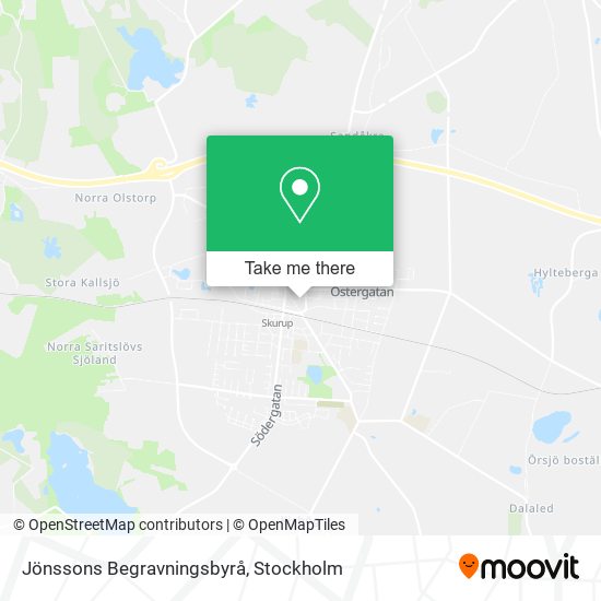 Jönssons Begravningsbyrå map