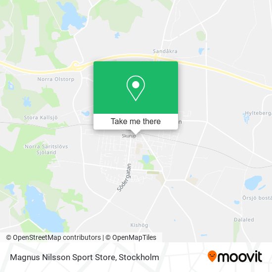 Magnus Nilsson Sport Store map