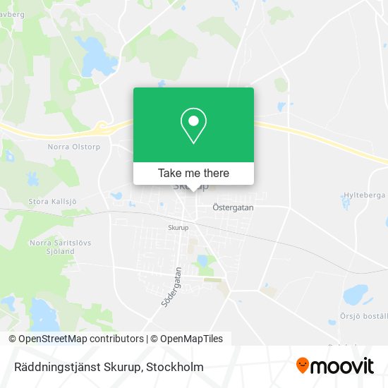 Räddningstjänst Skurup map