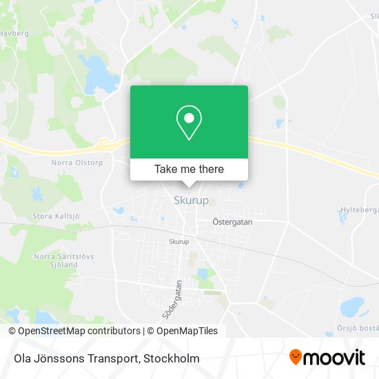 Ola Jönssons Transport map