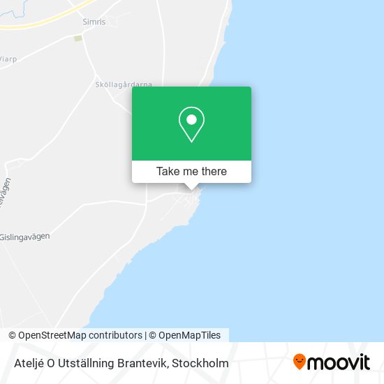 Ateljé O Utställning Brantevik map