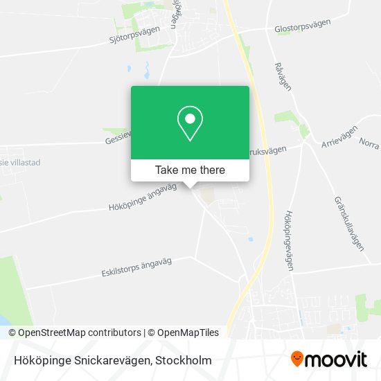 Hököpinge Snickarevägen map