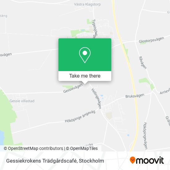 Gessiekrokens Trädgårdscafé map