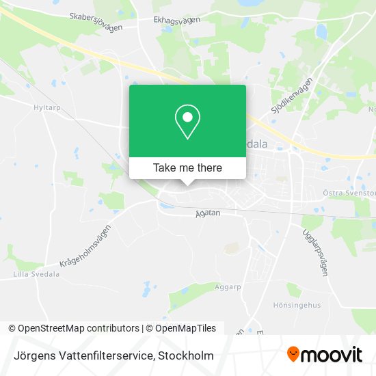 Jörgens Vattenfilterservice map