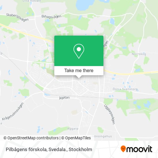 Pilbågens förskola, Svedala. map