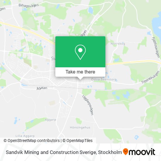 Sandvik Mining and Construction Sverige map