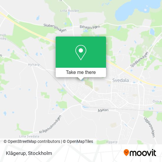 Klågerup map