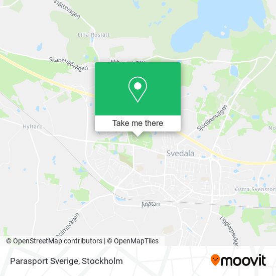 Parasport Sverige map