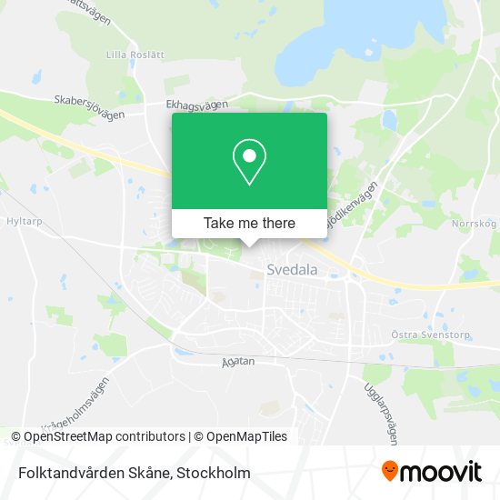 Folktandvården Skåne map
