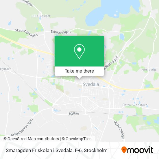 Smaragden Friskolan i Svedala. F-6 map