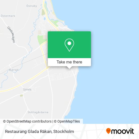 Restaurang Glada Räkan map