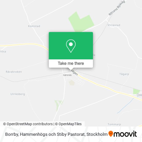 Borrby, Hammenhögs och Stiby Pastorat map