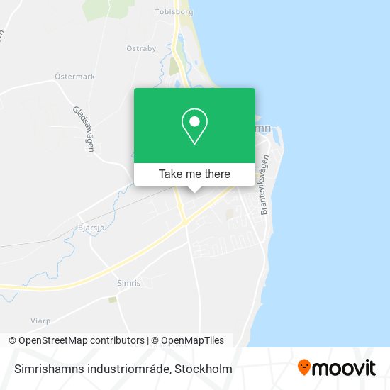 Simrishamns industriområde map