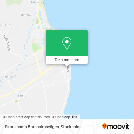 Simrishamn Bornholmsvägen map