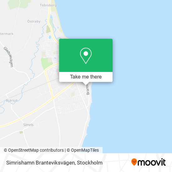 Simrishamn Branteviksvägen map