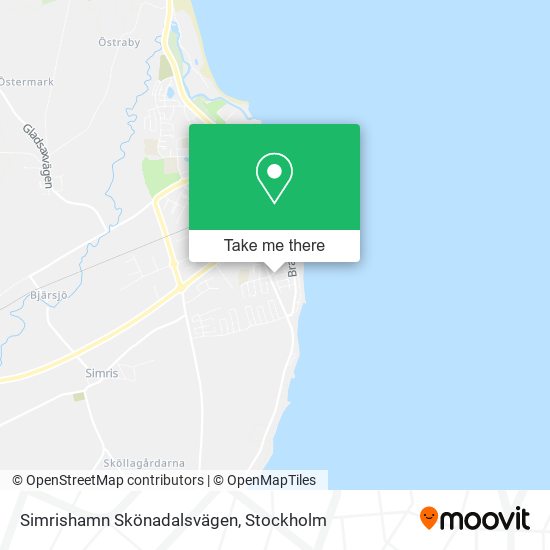 Simrishamn Skönadalsvägen map