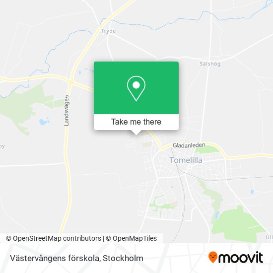 Västervångens förskola map