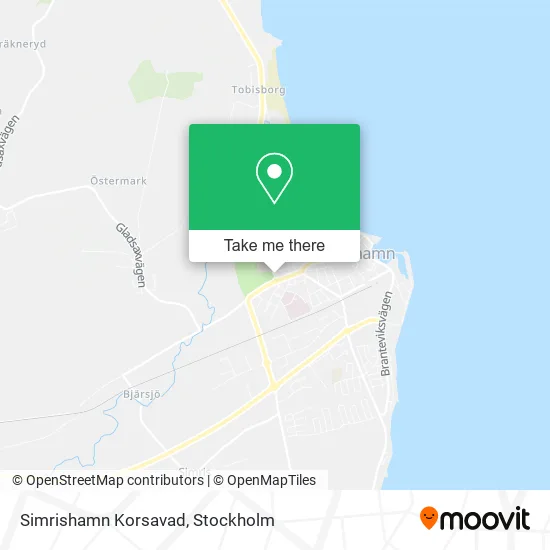 Simrishamn Korsavad map