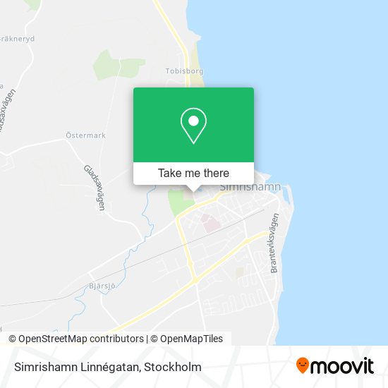 Simrishamn Linnégatan map