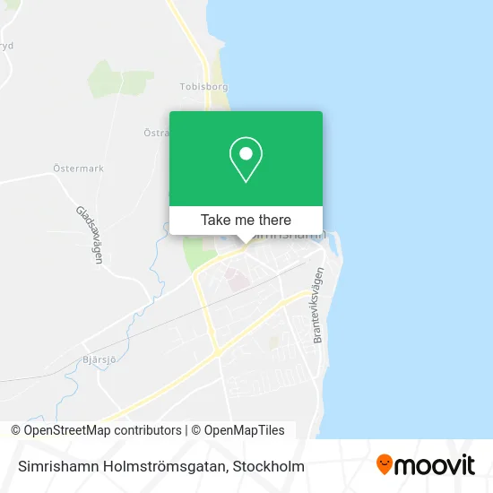 Simrishamn Holmströmsgatan map