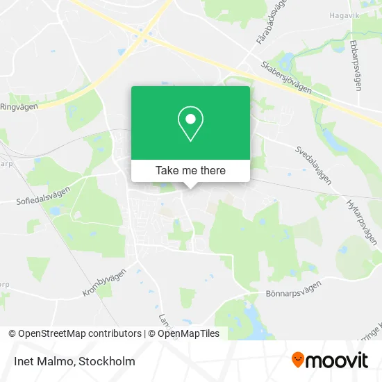 Inet Malmo map