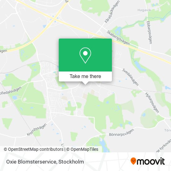 Oxie Blomsterservice map