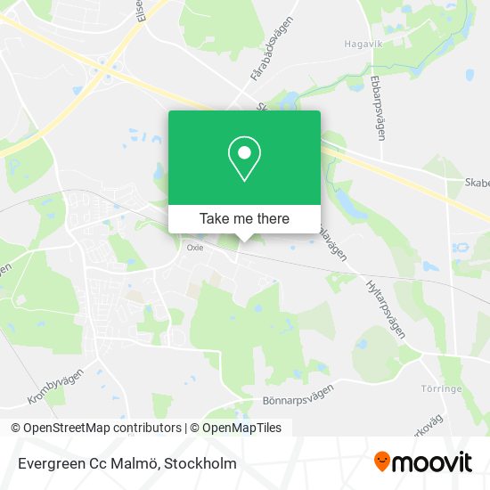 Evergreen Cc Malmö map