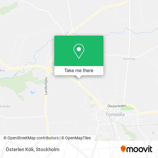 Österlen Kök map