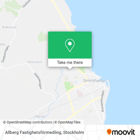 Allberg Fastighetsförmedling map