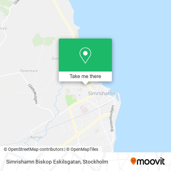 Simrishamn Biskop Eskilsgatan map